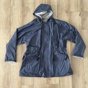 Totes Polar Fleece Slicker Women's XL Full Zip Hooded Cinch Waist Waterproof